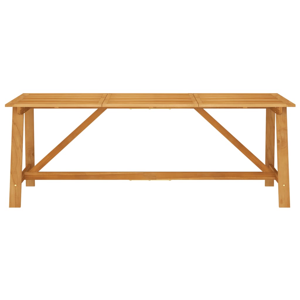 vidaXL Table à manger de jardin 206x100x74 cm Bois d'acacia massif