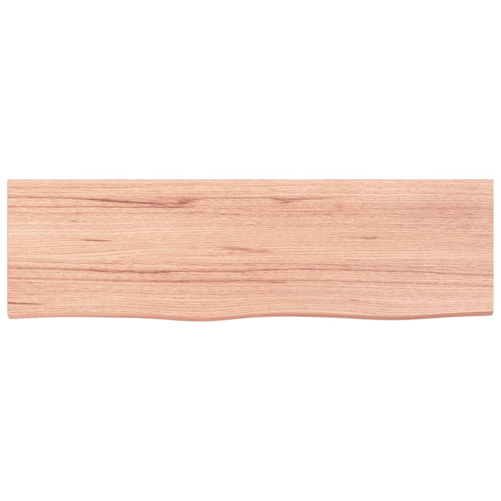 vidaXL Comptoir de salle de bain marron clair 100x30x2 cm bois traité