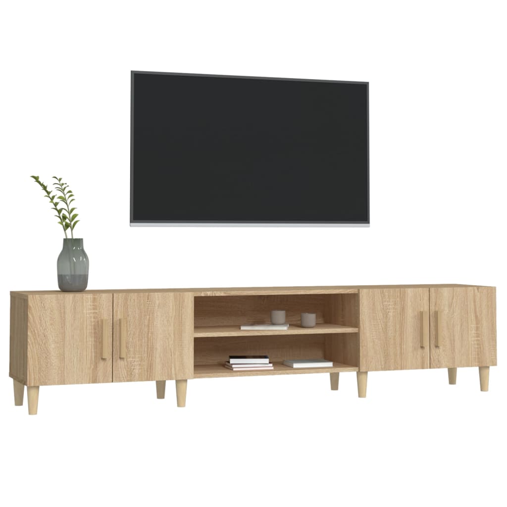 vidaXL Meubles TV chêne sonoma 180x31,5x40 cm bois d'ingénierie