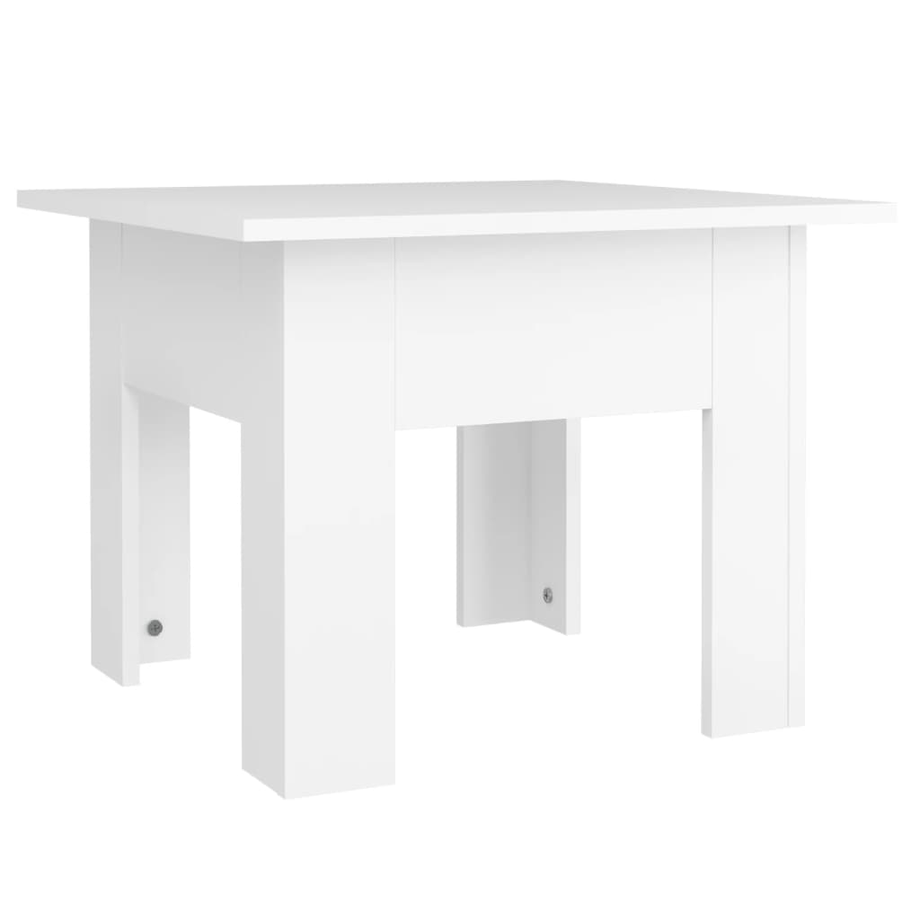 vidaXL Table basse Blanc 55x55x42 cm Aggloméré
