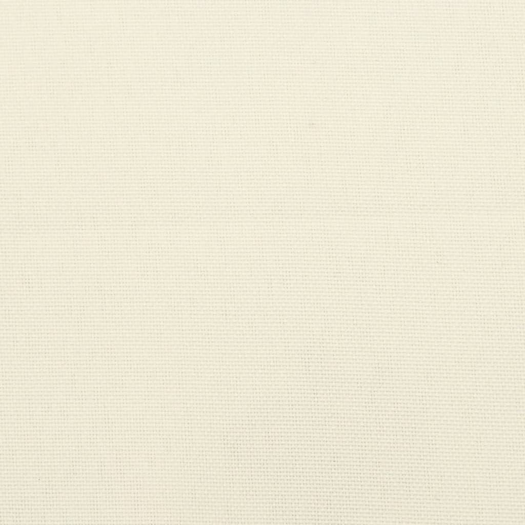 vidaXL Coussin de banc de jardin blanc crème 120x50x7 cm tissu oxford