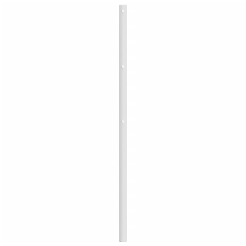 vidaXL Tête de lit métal blanc 90 cm