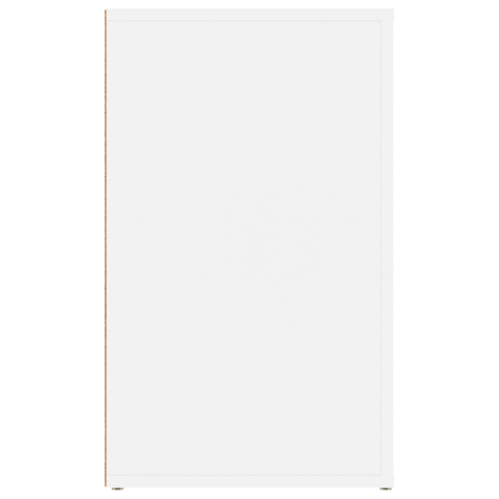 vidaXL Table de chevet Blanc 50x36x60 cm Bois d'ingénierie