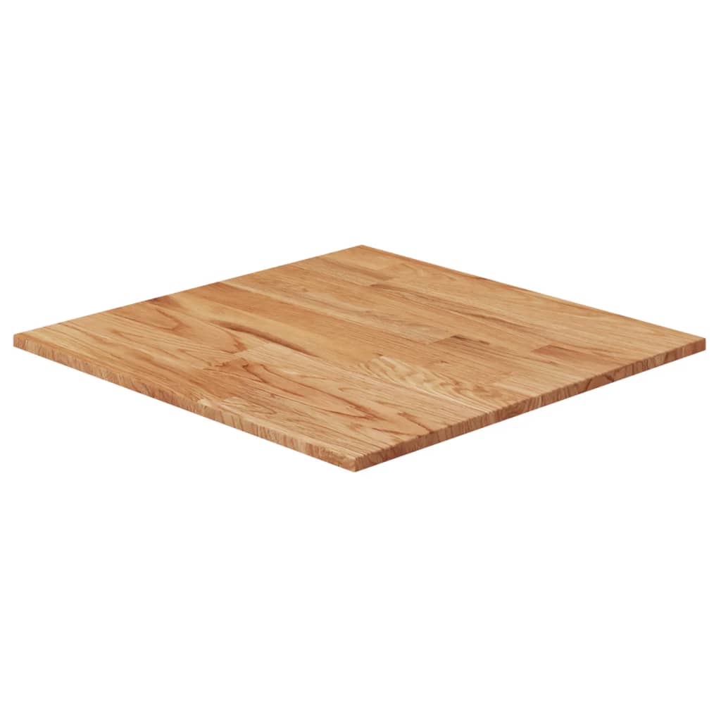vidaXL Dessus de table carré Marron clair60x60x1,5cm Bois chêne traité