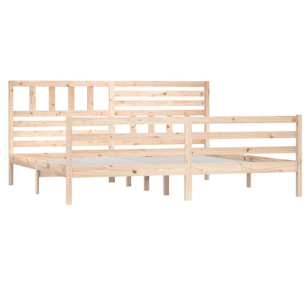 vidaXL Cadre de lit sans matelas bois massif 200x200 cm