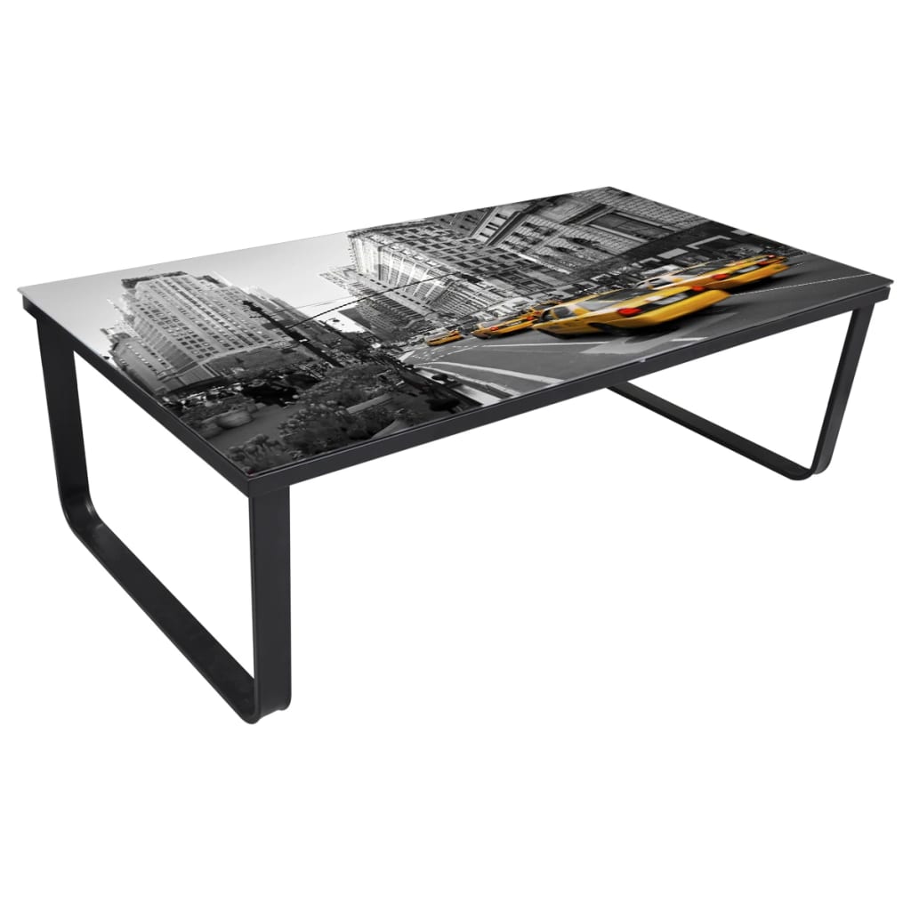 vidaXL Table basse avec dessus de table rectangulaire