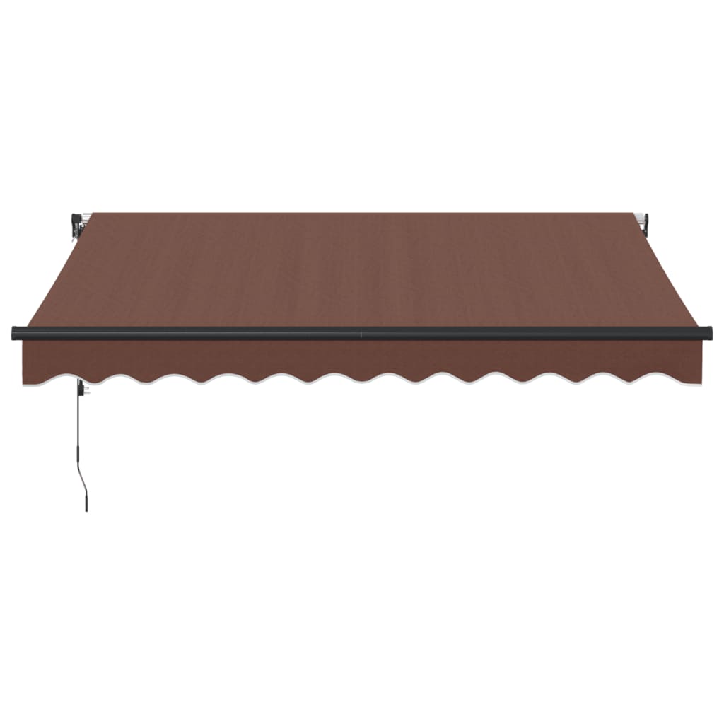 vidaXL Auvent rétractable automatique marron 300x250 cm