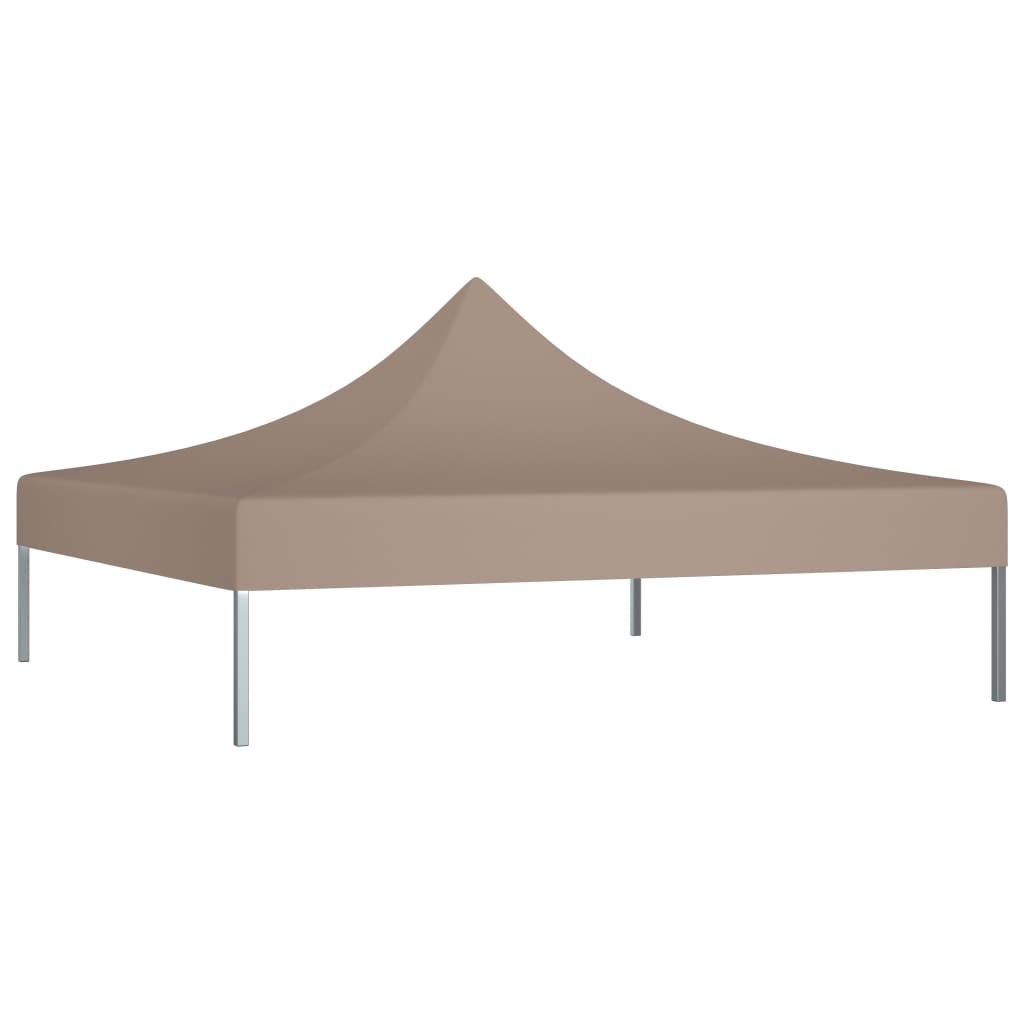 vidaXL Toit de tente de réception 3x3 m Taupe 270 g/m²