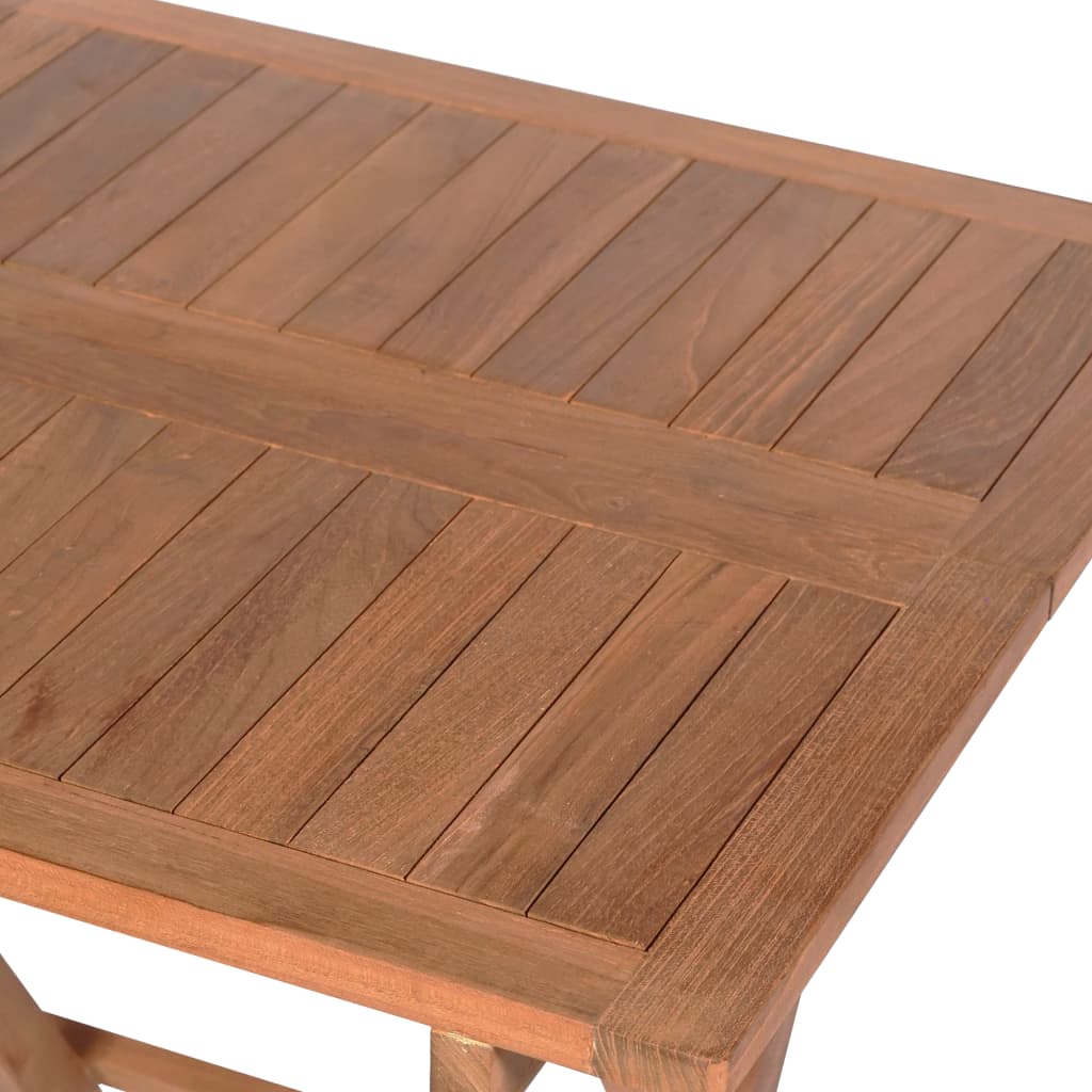 vidaXL Table de bistro pliable 60x60x65 cm Bois de teck solide