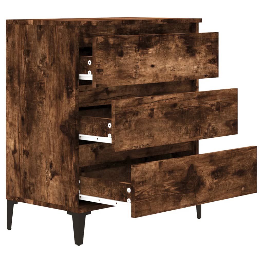 vidaXL Buffet Chêne fumé 60x35x70 cm Bois d'ingénierie