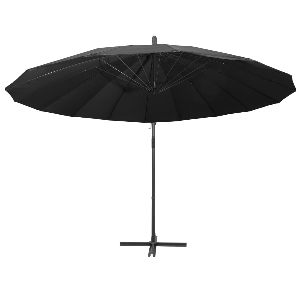 vidaXL Parasol suspendu Anthracite 3 m Mât en aluminium