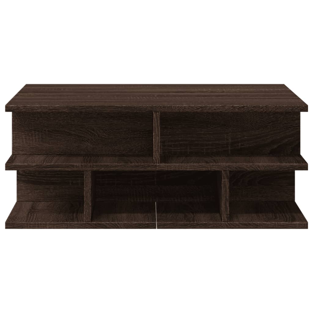 vidaXL Table basse chêne marron 70x70x29 cm bois d'ingénierie