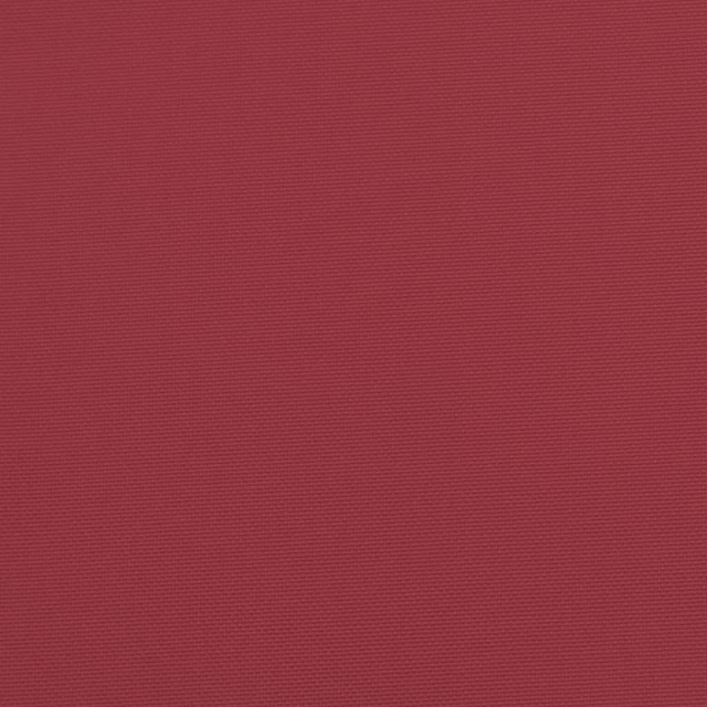 vidaXL Coussins de palette lot de 2 rouge bordeaux tissu oxford