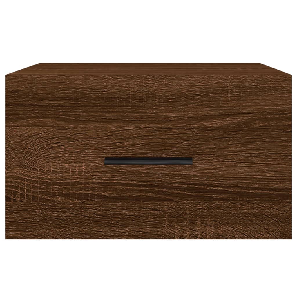 vidaXL Tables de chevet murales 2 pcs chêne marron 35x35x20 cm