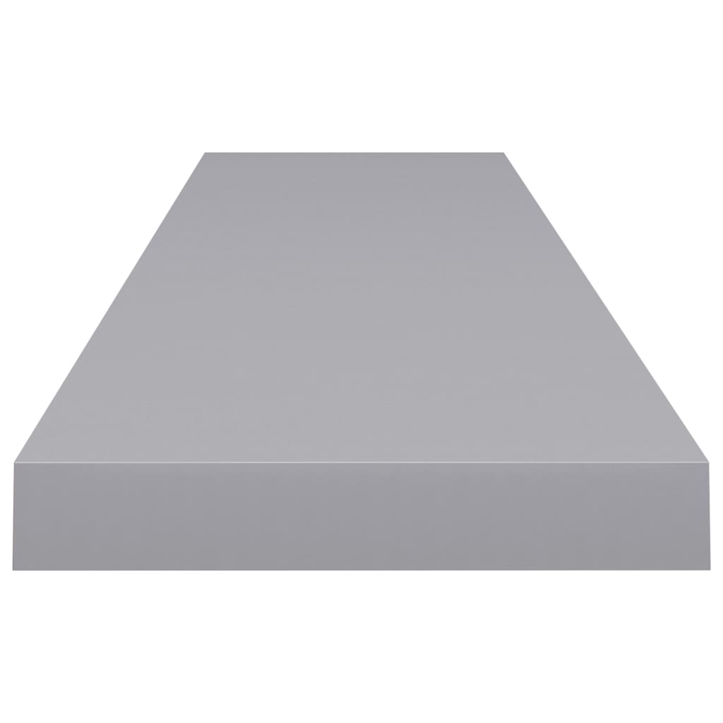 vidaXL Étagères murales flottantes 4 pcs gris 120x23,5x3,8 cm MDF