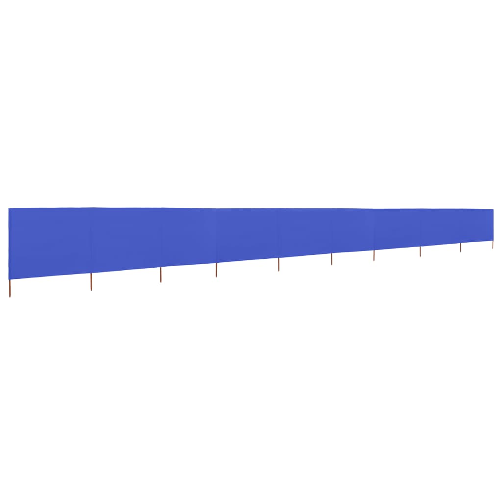 vidaXL Paravent 9 panneaux Tissu 1200 x 160 cm Bleu azuré