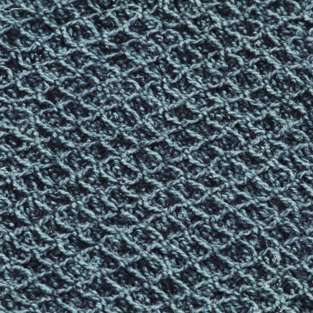 vidaXL Couverture en coton 220 x 250 cm Bleu indigo