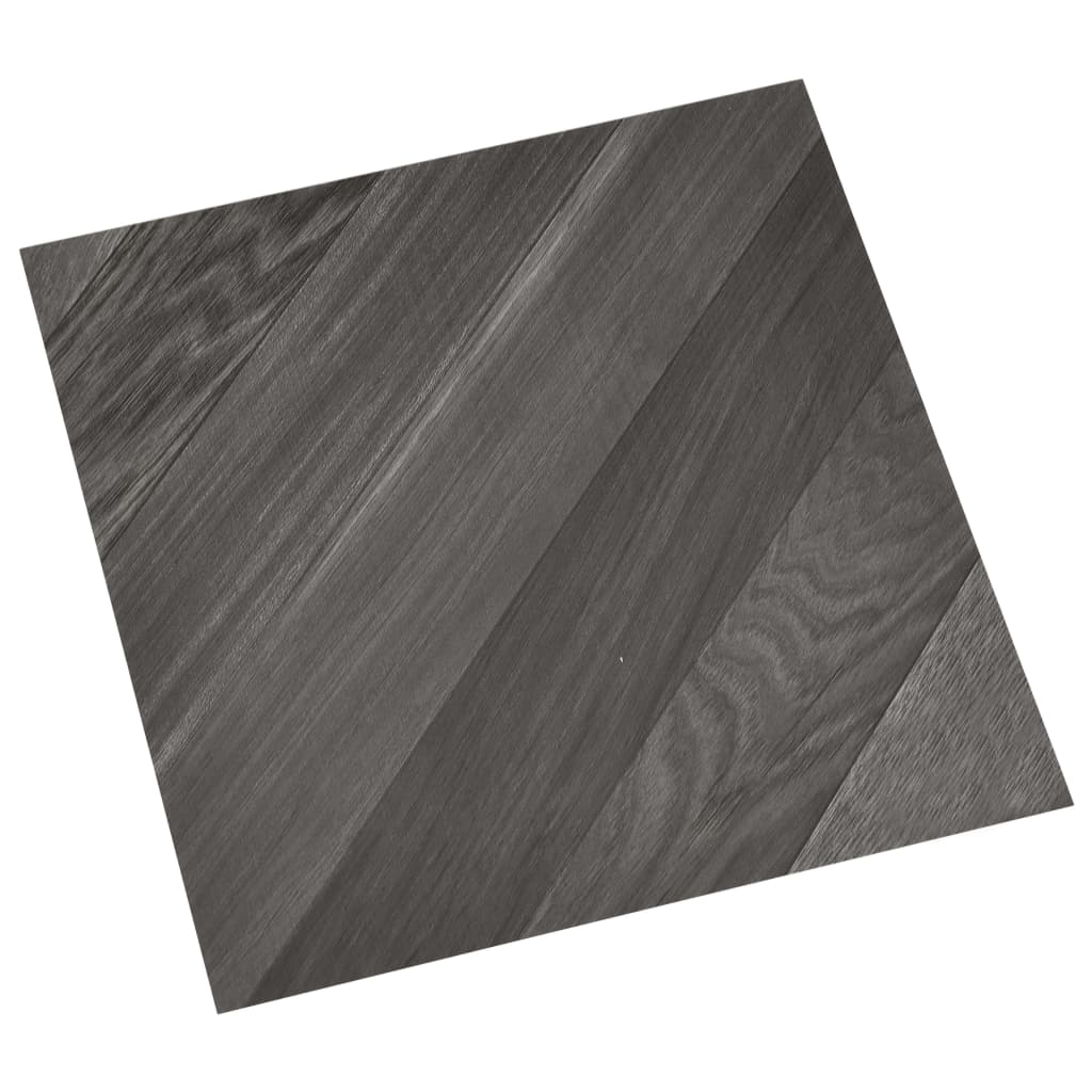 vidaXL Planches de plancher autoadhésives 55 pcs PVC 5,11 m² Gris rayé