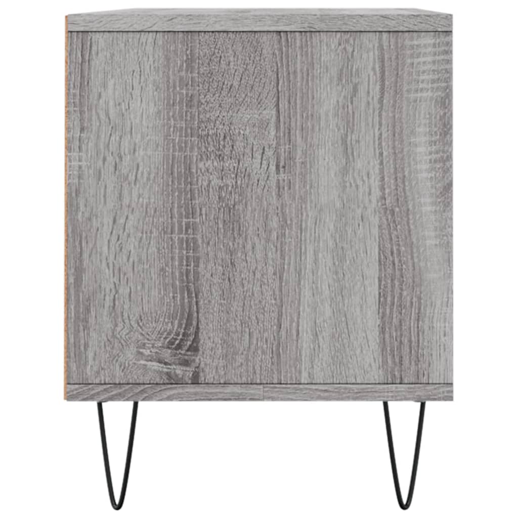 vidaXL Meuble TV sonoma gris 100x34,5x44,5 cm bois d'ingénierie