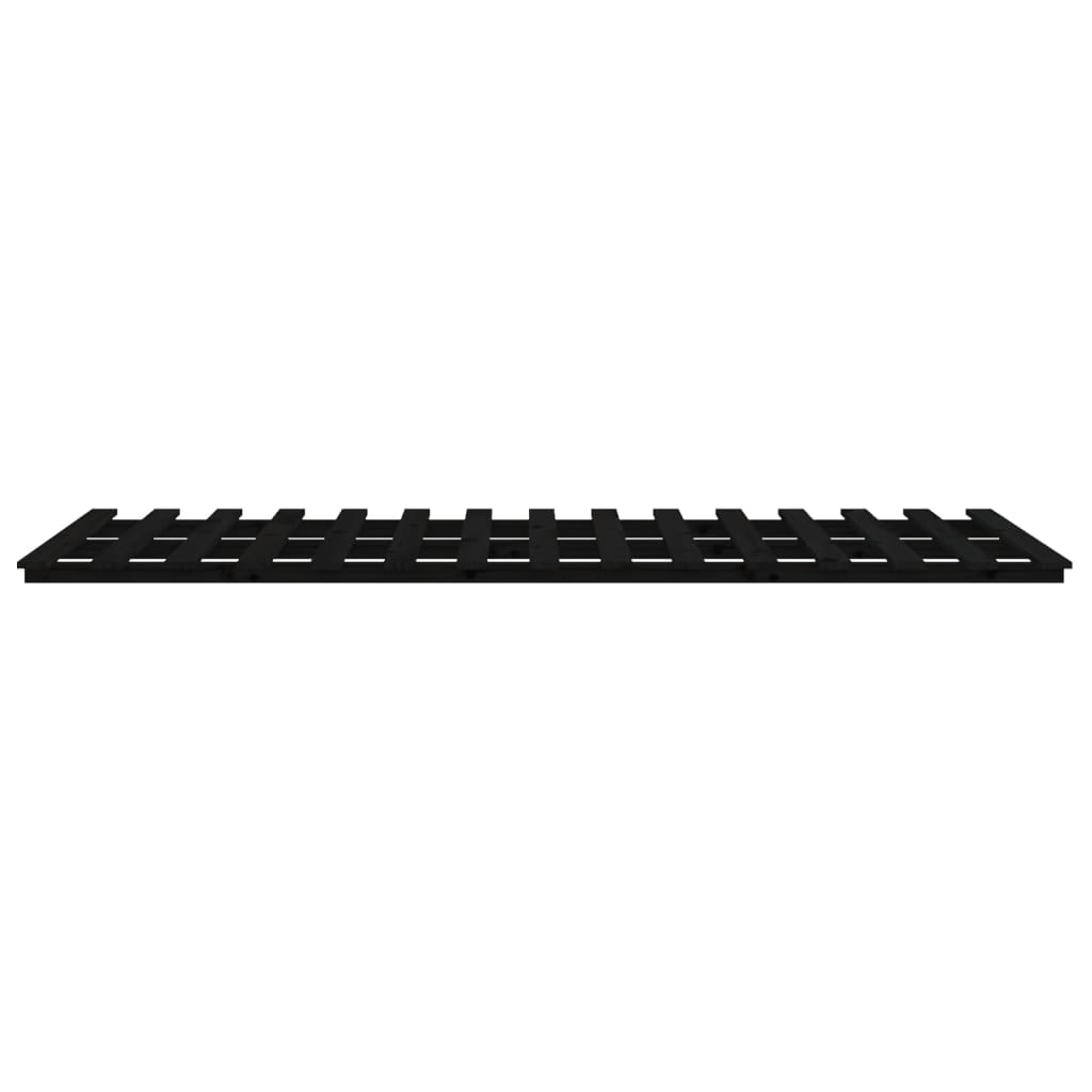 vidaXL Cadre de lit sans matelas noir 120x200 cm bois de pin massif