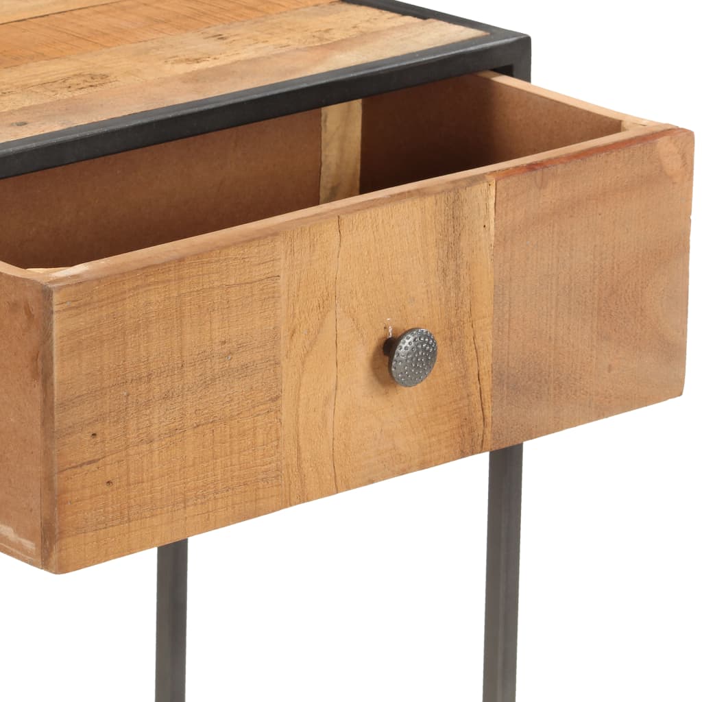 vidaXL Table console 90x30x75 cm Bois de récupération massif