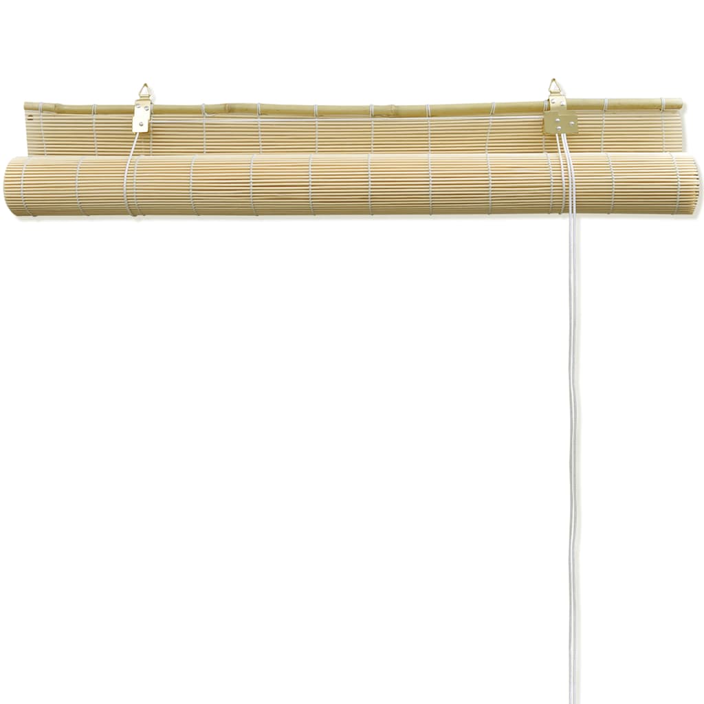vidaXL Store à rouleau bambou naturel 140x160 cm