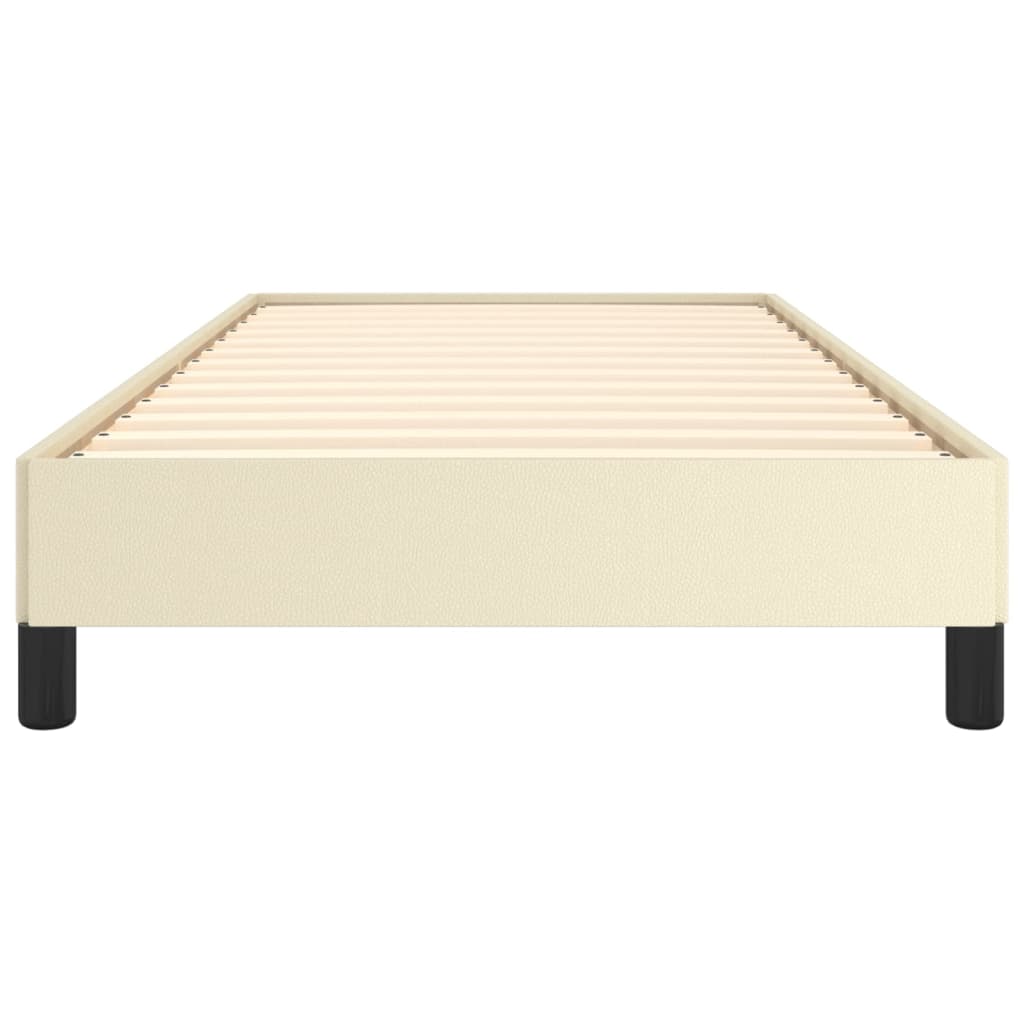 vidaXL Cadre de lit sans matelas crème 80x200 cm similicuir