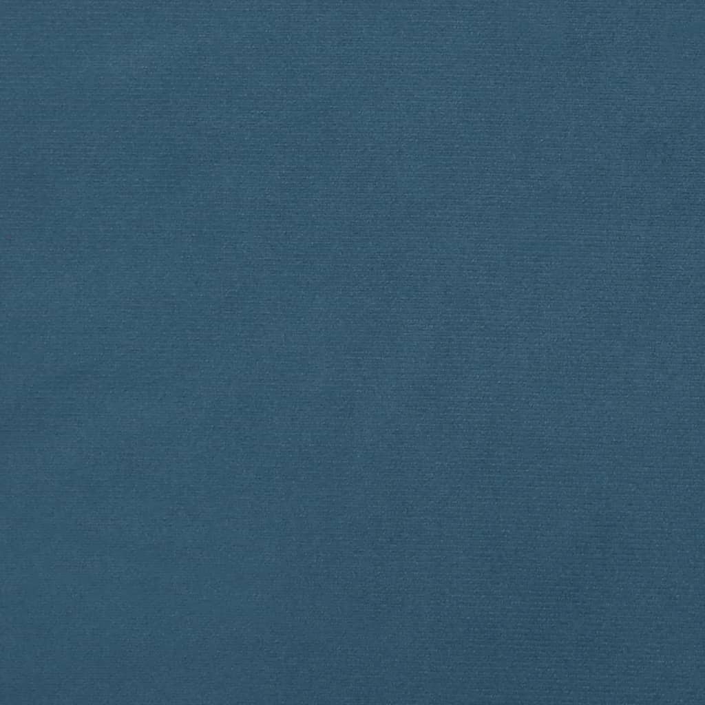 vidaXL Têtes de lit 4 pcs Bleu foncé 90x5x78/88 cm Velours