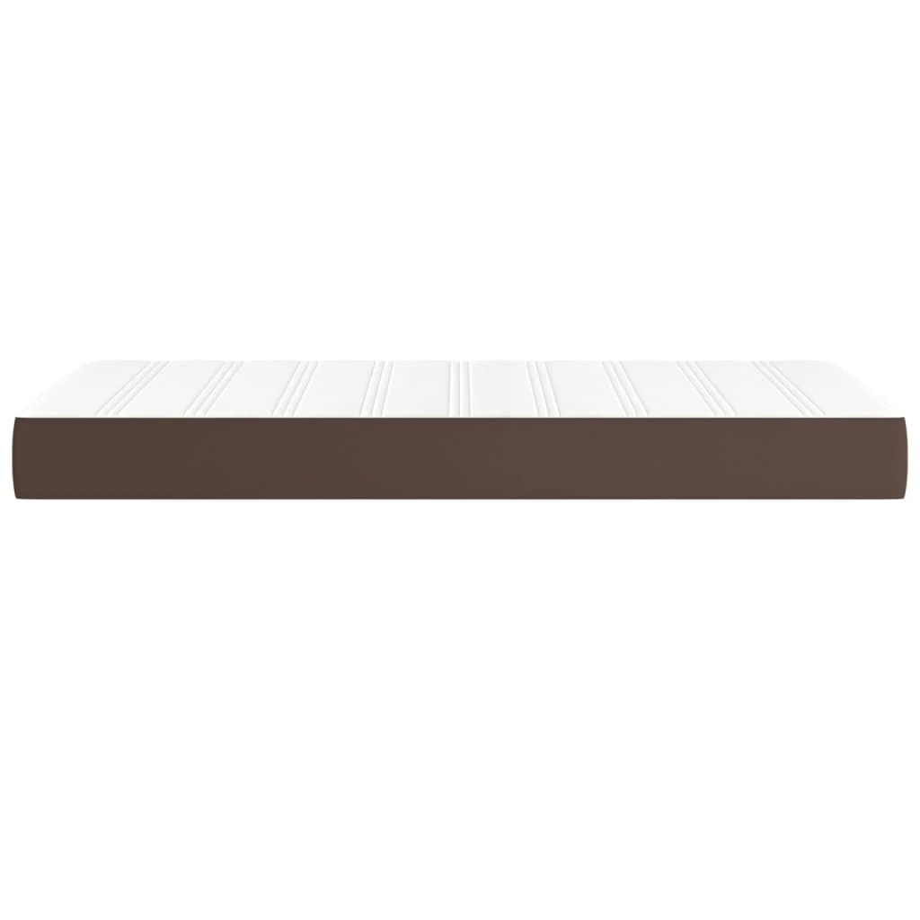 vidaXL Matelas de lit à ressorts ensachés Marron 90x200x20 cm