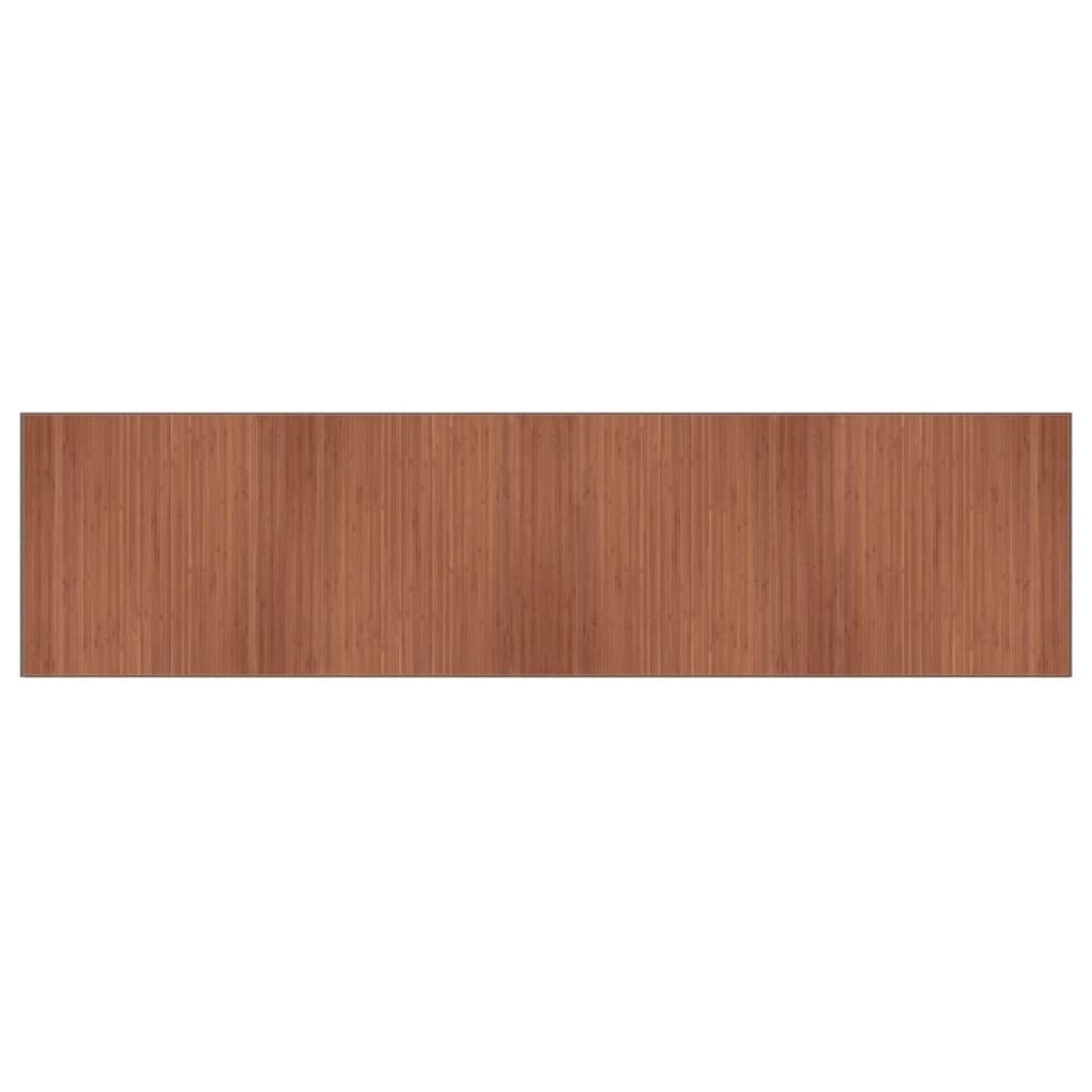 vidaXL Tapis rectangulaire marron 100x400 cm bambou