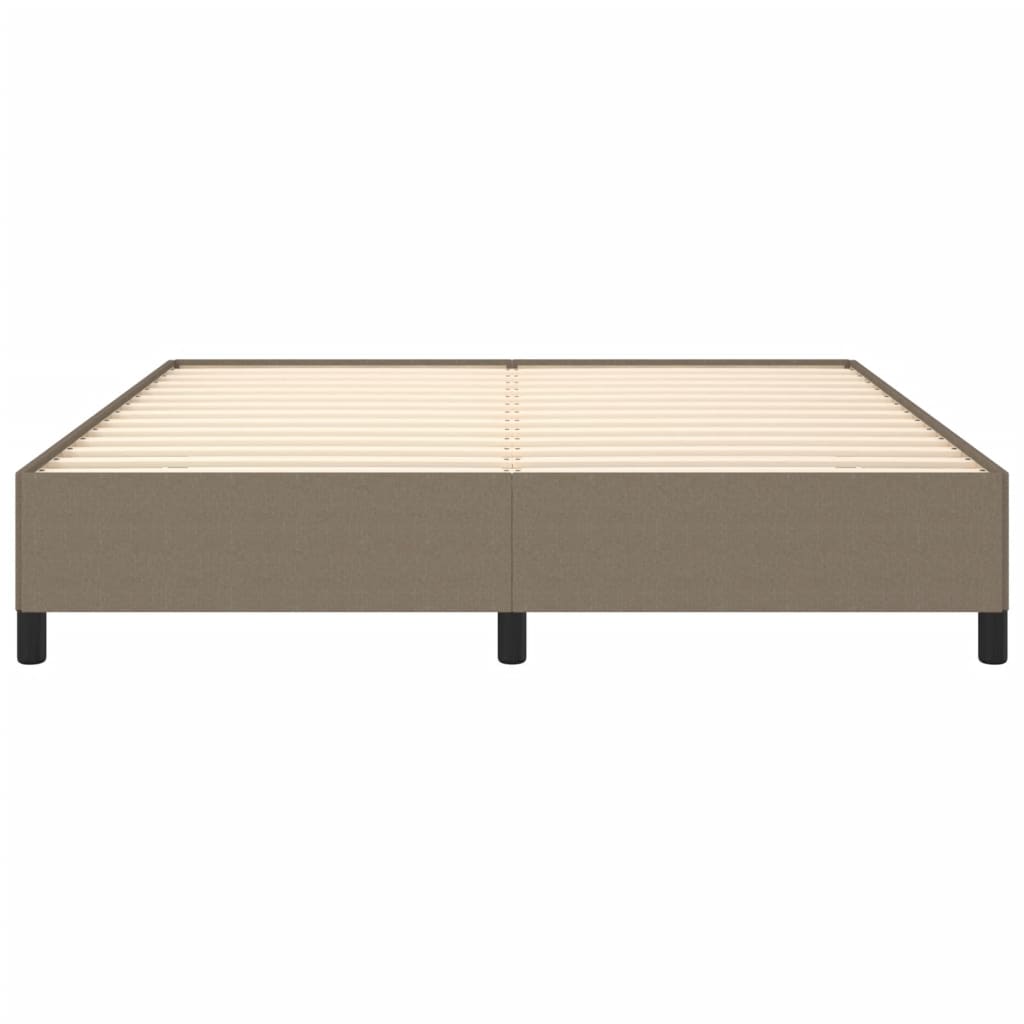 vidaXL Cadre de lit sans matelas taupe 180x200 cm tissu