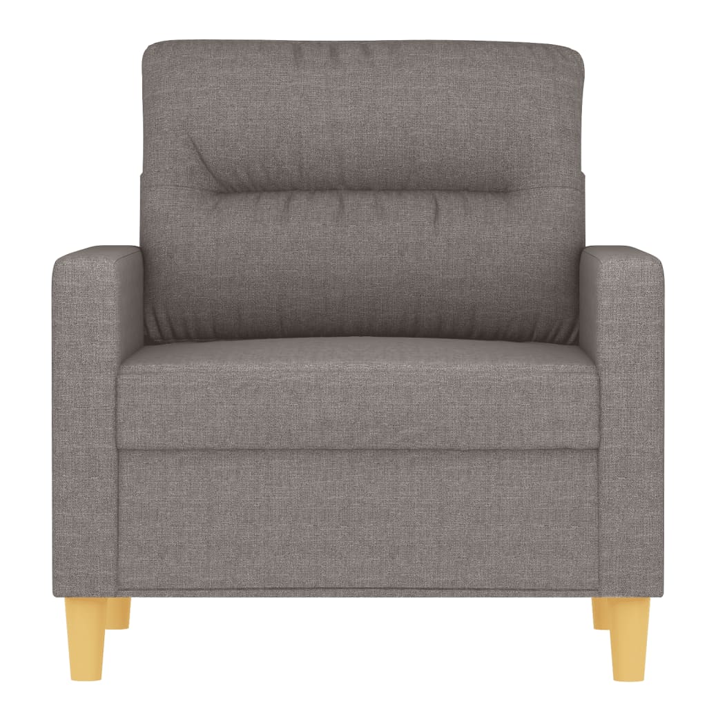 vidaXL Fauteuil Taupe 60 cm Tissu