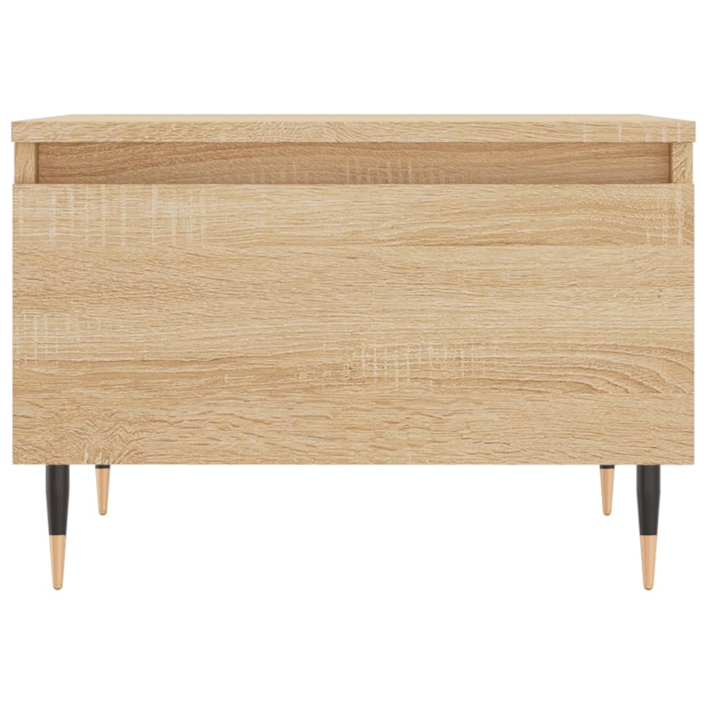 vidaXL Table basse chêne sonoma 50x46x35 cm bois d'ingénierie