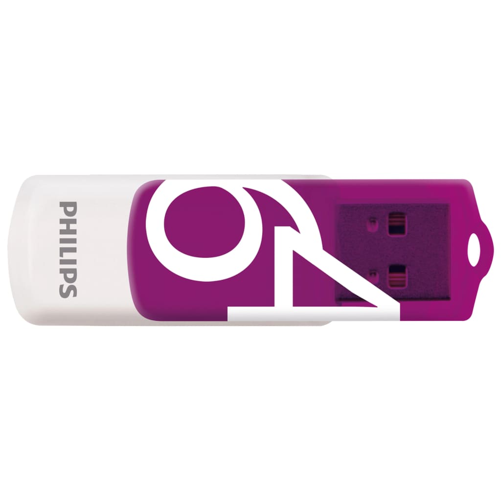 Philips Clés USB 2.0 Vivid 64 Go 2 pcs Blanc et violet