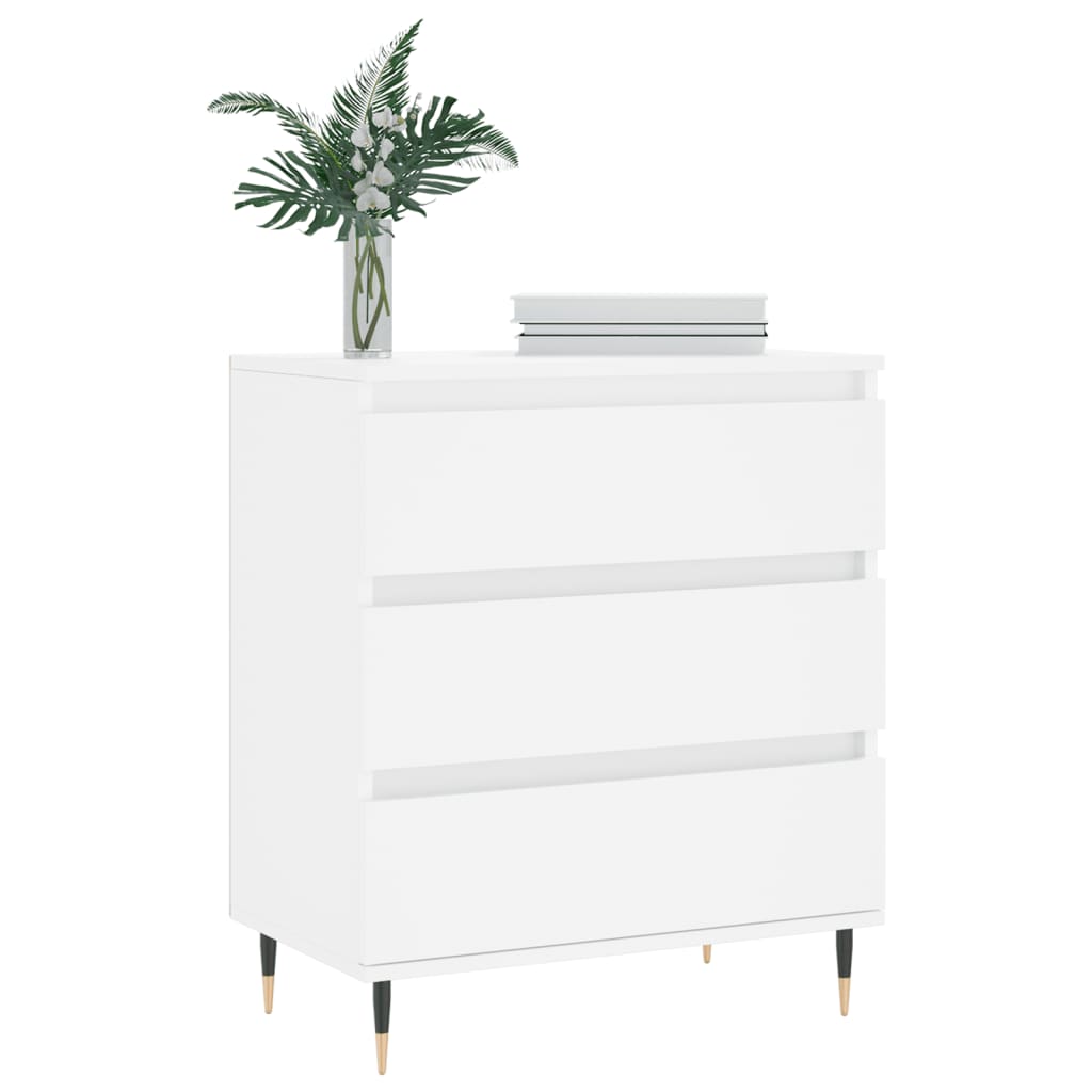 vidaXL Buffet Blanc 60x35x70 cm Bois d'ingénierie