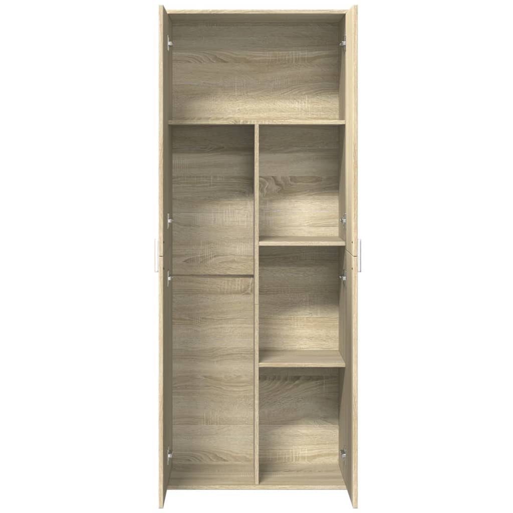 vidaXL Buffet haut chêne sonoma 70x35x180 cm bois d'ingénierie