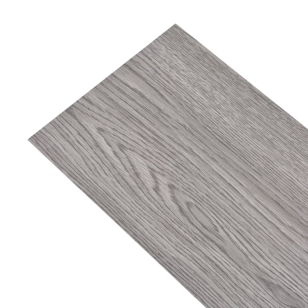 vidaXL Dalles de plancher PVC autoadhésif 5,02 m² 2 mm gris foncé