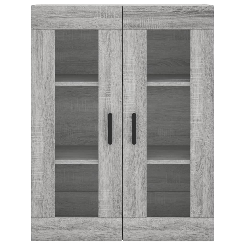 vidaXL Buffet haut Sonoma gris 69,5x34x180 cm Bois d'ingénierie