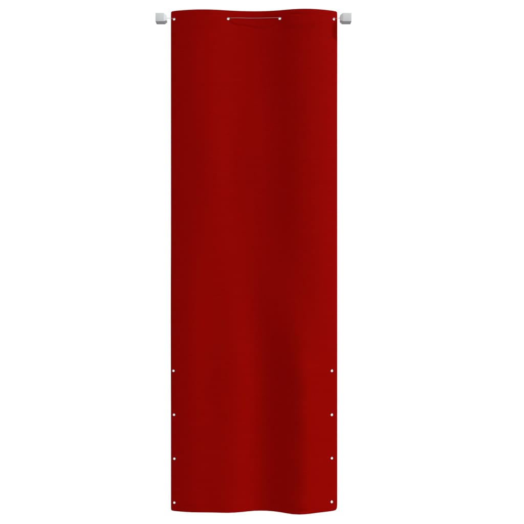 vidaXL Écran de balcon Rouge 80x240 cm Tissu Oxford