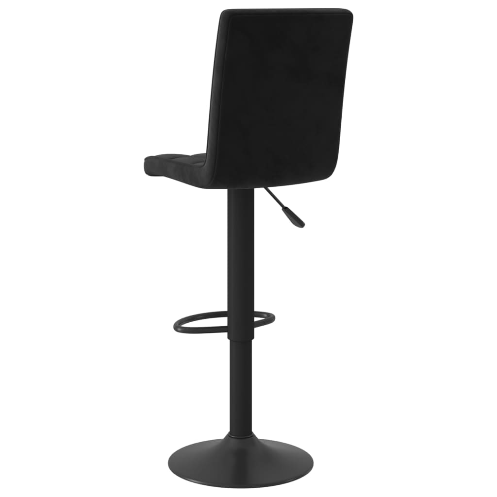 vidaXL Tabouret de bar Noir Velours