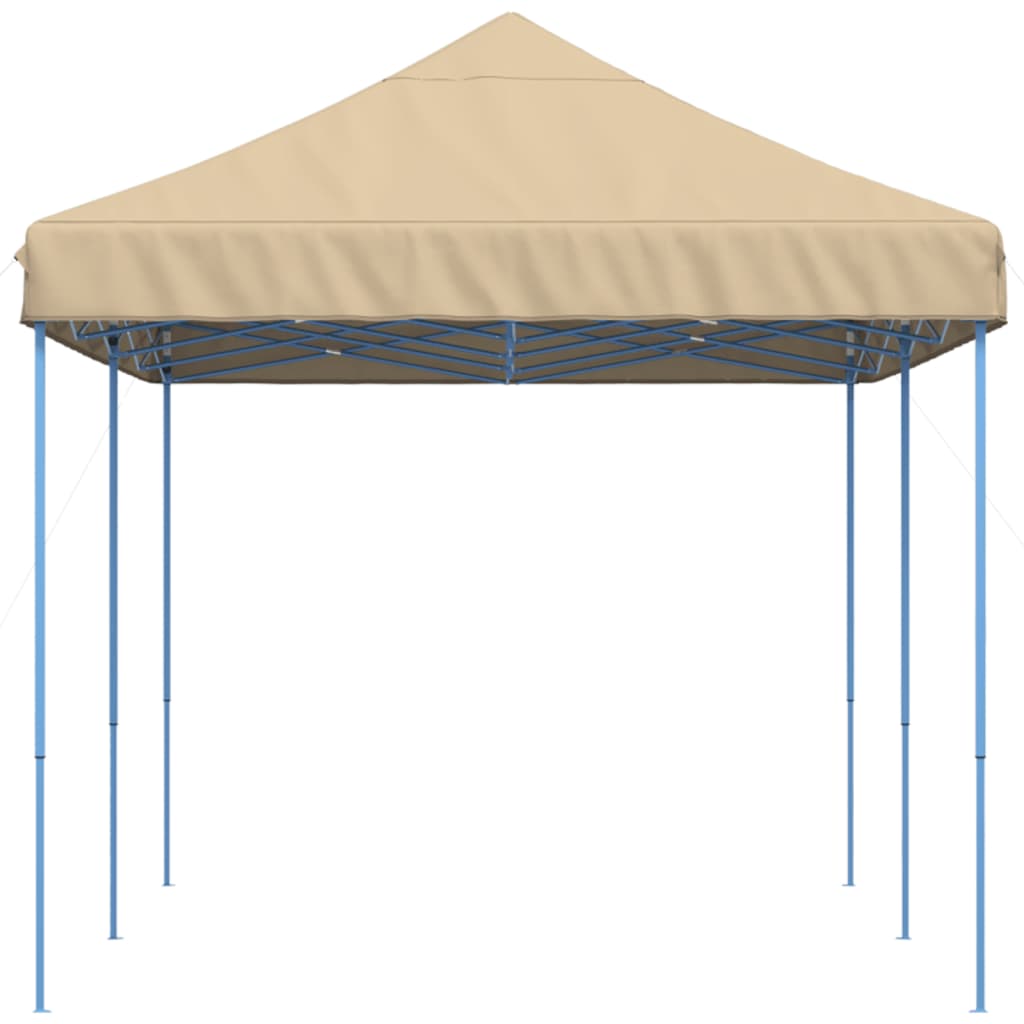 vidaXL Tente de réception pliable escamotable beige 580x292x315 cm