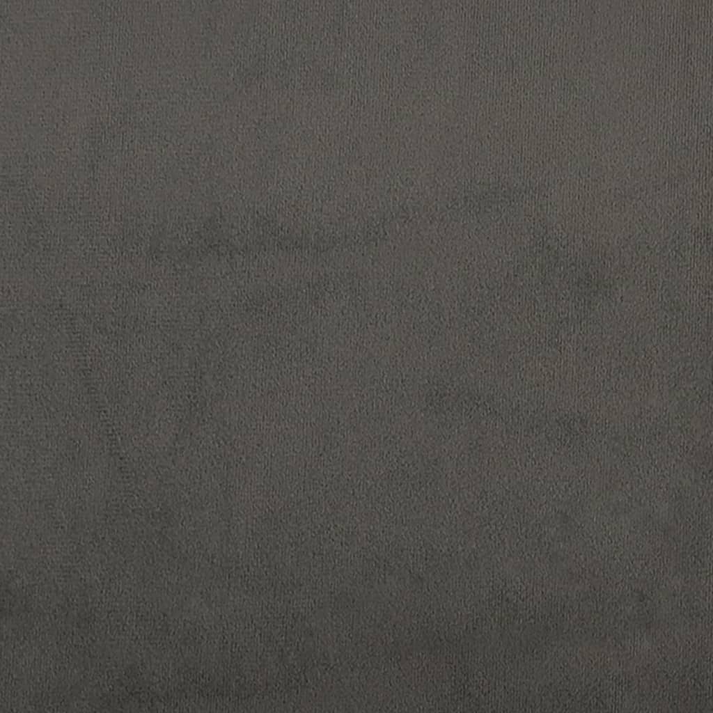 vidaXL Tête de lit Gris foncé 90x7x78/88 cm Velours