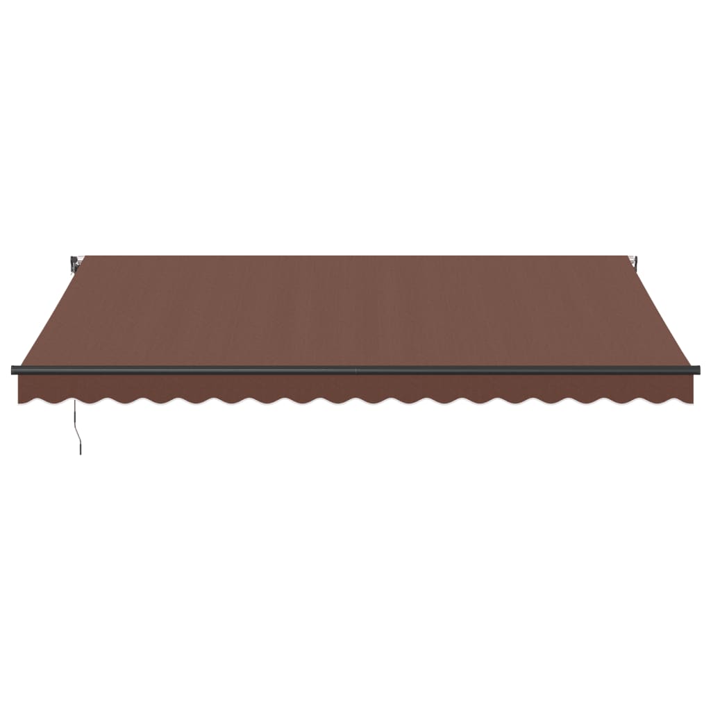 vidaXL Auvent rétractable automatique marron 450x300 cm