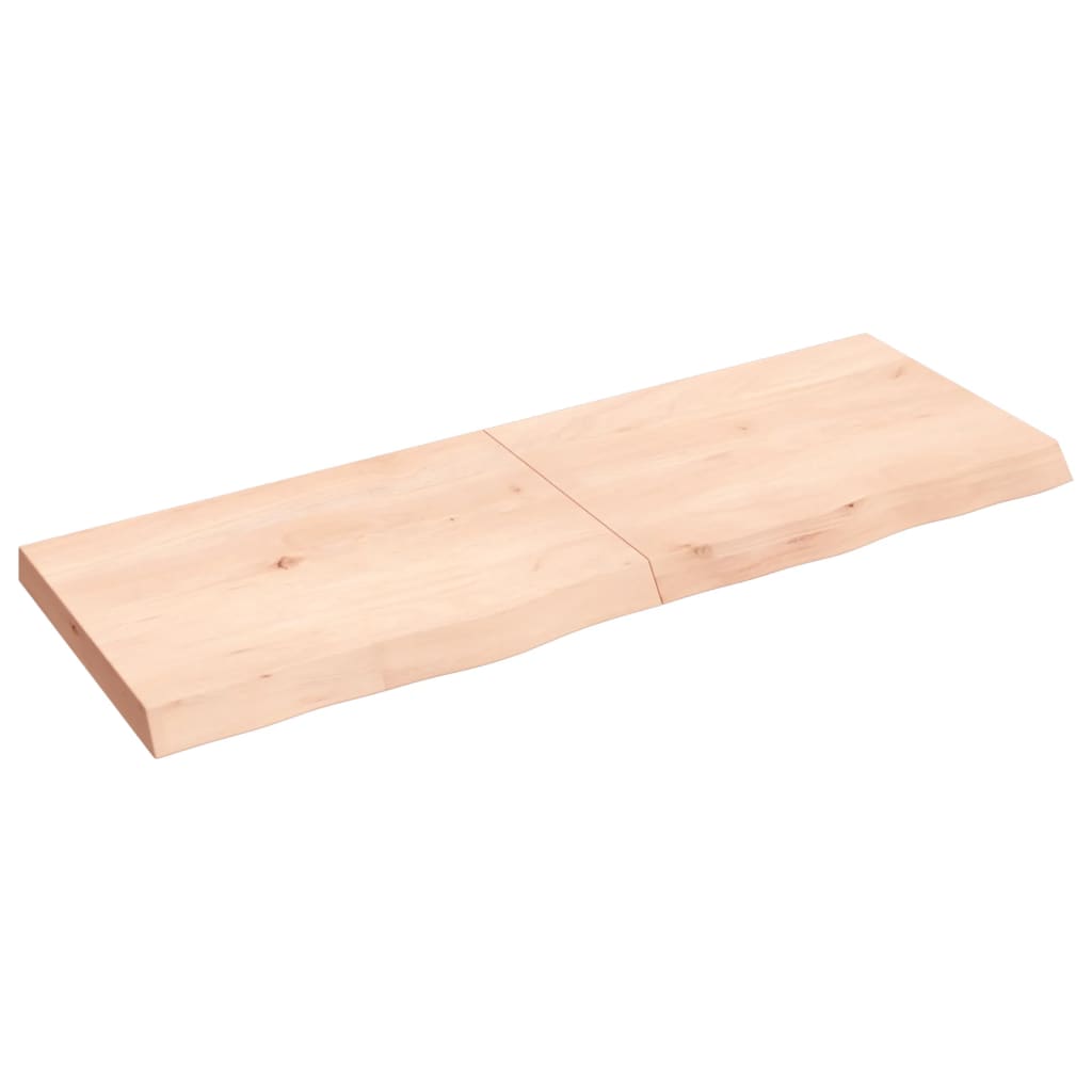 vidaXL Dessus de table 140x50x(2-6) cm bois de chêne massif non traité