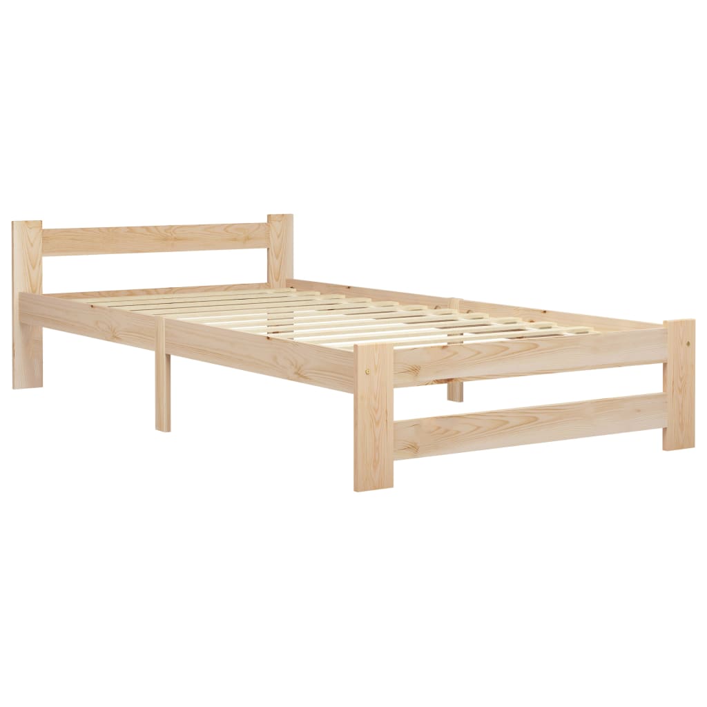 vidaXL Cadre de lit sans matelas bois massif de pin 100x200 cm