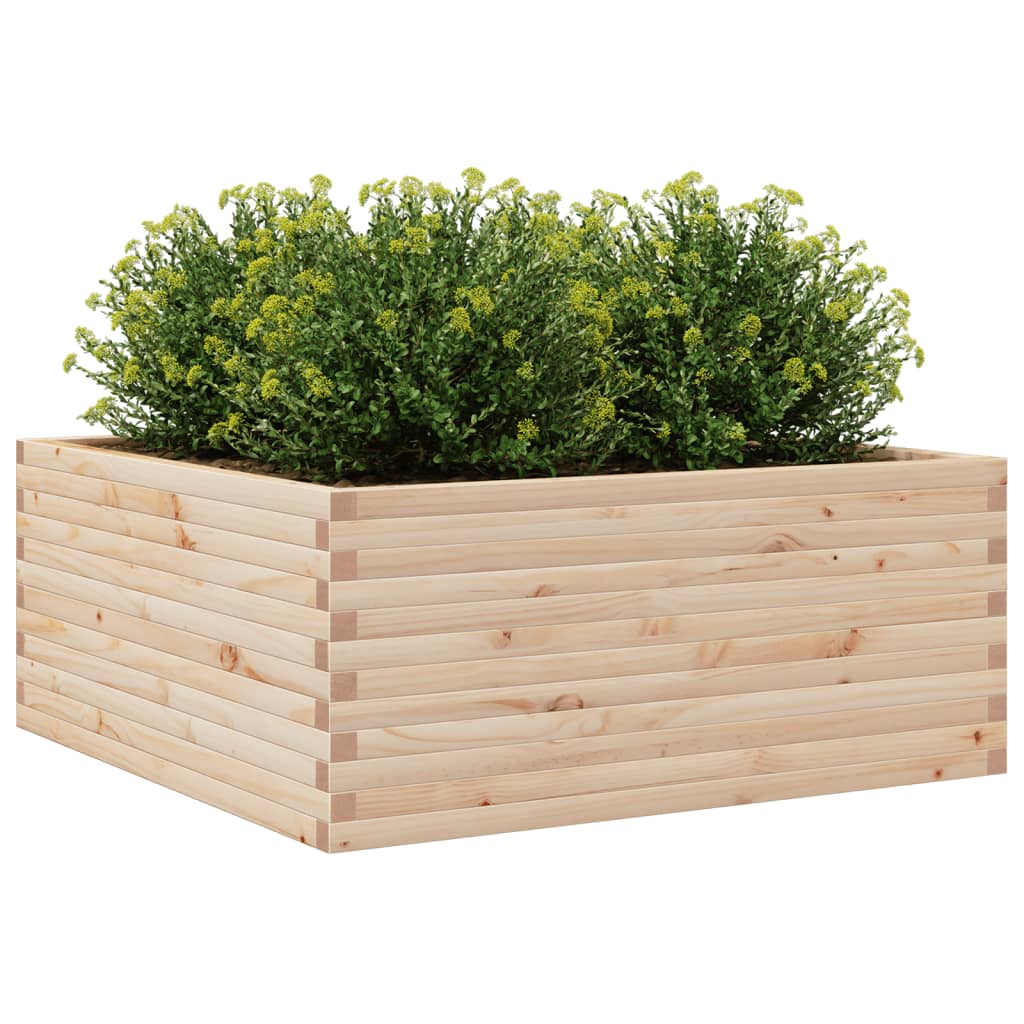 vidaXL Jardinière 110x110x46 cm bois de pin massif