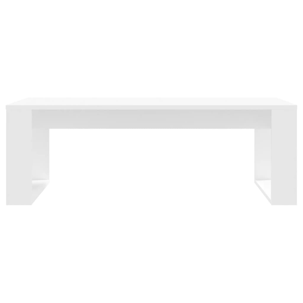 vidaXL Table basse blanc 102x50x35 cm bois d'ingénierie