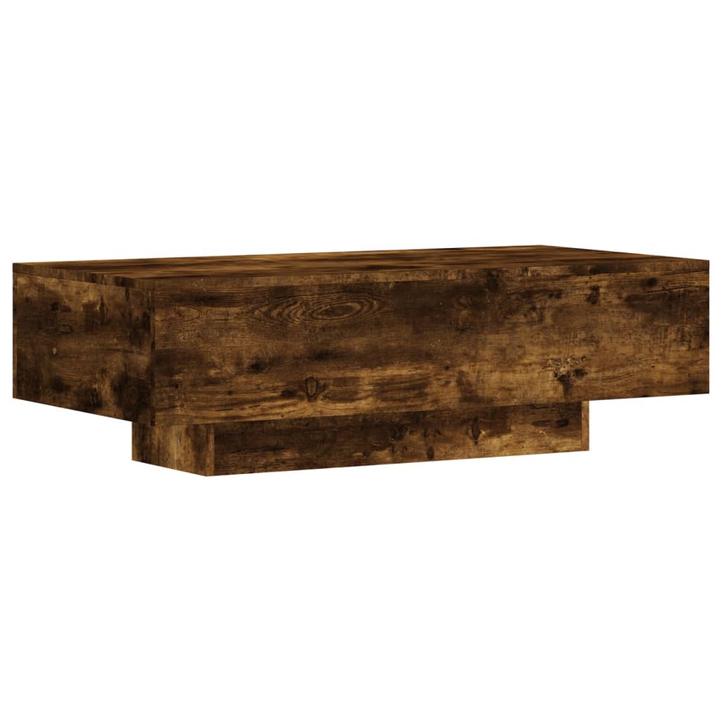 vidaXL Table basse chêne fumé 100x49,5x31 cm bois d'ingénierie