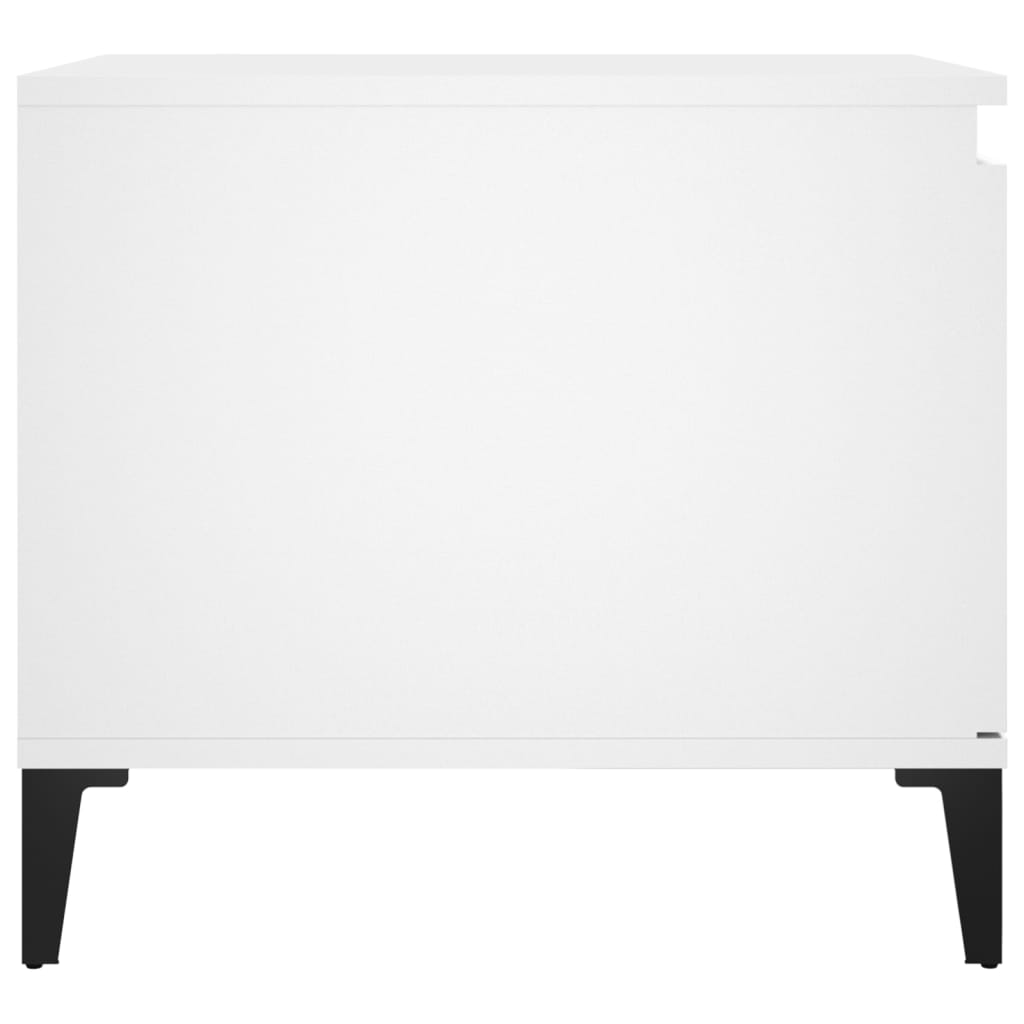 vidaXL Table basse Blanc 100x50x45 cm Bois d'ingénierie
