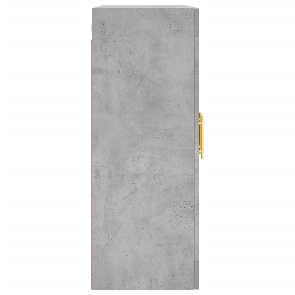 vidaXL Armoires murales 2 pcs gris béton bois d'ingénierie